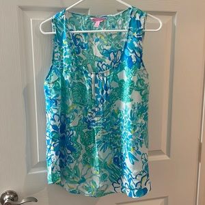 Lilly Pultizer silk tank top